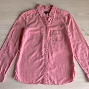 GAP Pink Cotton Button Down Shirt size XS